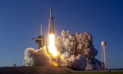 Falcon heavy Rocket lift off