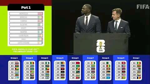 Official: African Qualifiers Preliminary draw for the 2026 Fifa world cup. 25