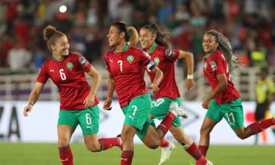 Morocco join Nigeria and S.Africa in the last 16 FIFA women's world cup. 5