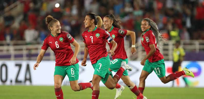 Morocco join Nigeria and S.Africa in the last 16 FIFA women's world cup. 4
