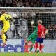 Lazio goalkeeper Alolvan Provedel scores a 95th minute equalizer against Atlético Madrid. 20
