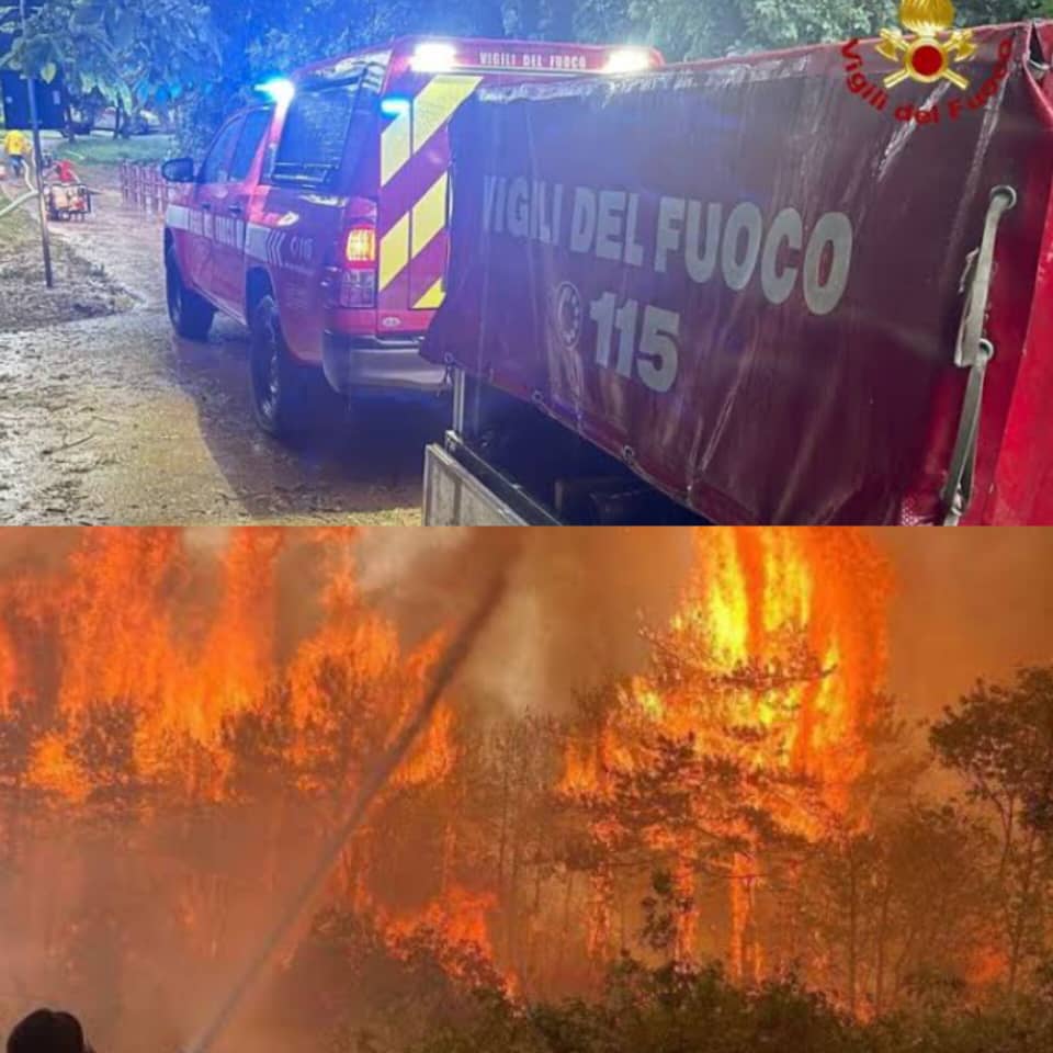 **POŽAR V KRASU: Uničujoči požari zajeli slovenski Kras, stotine gasilcev se borijo za obvladovanje ognja** 1